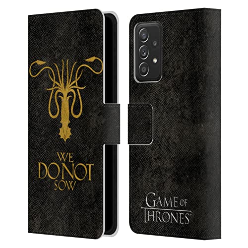 Funda tipo libro Samsung Galaxy A53 5G de cuero HBO Game of Thrones Greyjoy Sigils