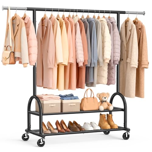 EAGMAK Heavy Duty Clothes Rack for Hanging Clothes Load 556