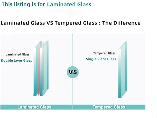 Miniatura 2 de Vidrio laminado de puerta delantera lateral izquierda de reemplazo para Ford F150 2015-2025  F250 F350 F450 F550 2017-2022 todo tipo de carrocería