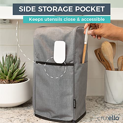 Crutello Food Processor Cover With Storage Pockets For Large Custom 11-14 Cup Processor #TOP4
