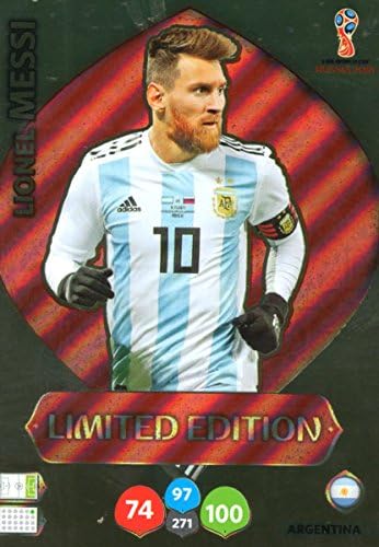 FIFA WORLD CUP 2018 ADRENALYN XL Russia - Lionel Messi Limited Edition Trading Card - Argentina