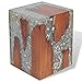 FAMIROSA Sgabello in Legno Massello di Teak e Resina-3468