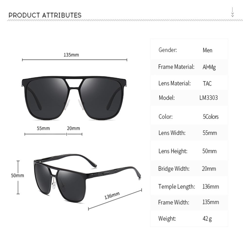 Męskie spolaryzowane okulary przeciwsłoneczne damskie Retro UV400 okulary przeciwsłoneczne aluminiowe ramki okularów jazda Camping wędkarstwo okulary przeciwodblaskowe Shade Eyewear