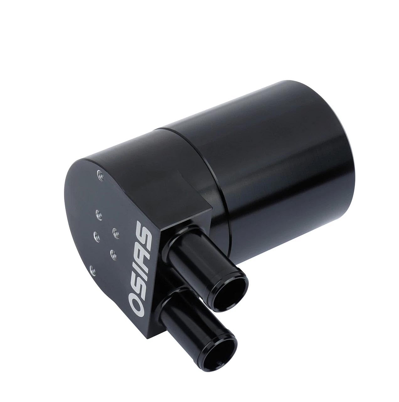 OSIAS Bottiglia di serbatoio in lega di alluminio scolpito, contenitore per la raccolta dell'olio con diaframma per N54 335i 535i, altamente compatibile con Mance Black 19 mm 0,75 pollici