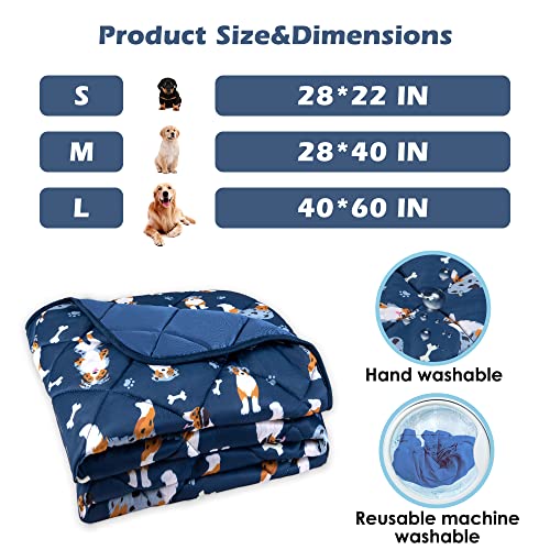 Cooling Mat For Dogs Blanket | Premium Lightweight Pet Blanket Bed Cover For Dogs, Cat, Puppies | Weighted Dog Cooling Pad Furniture Protector Couch Sofa Floor| Machine Washable Pet Blanket, 28''X40'' #TOP3