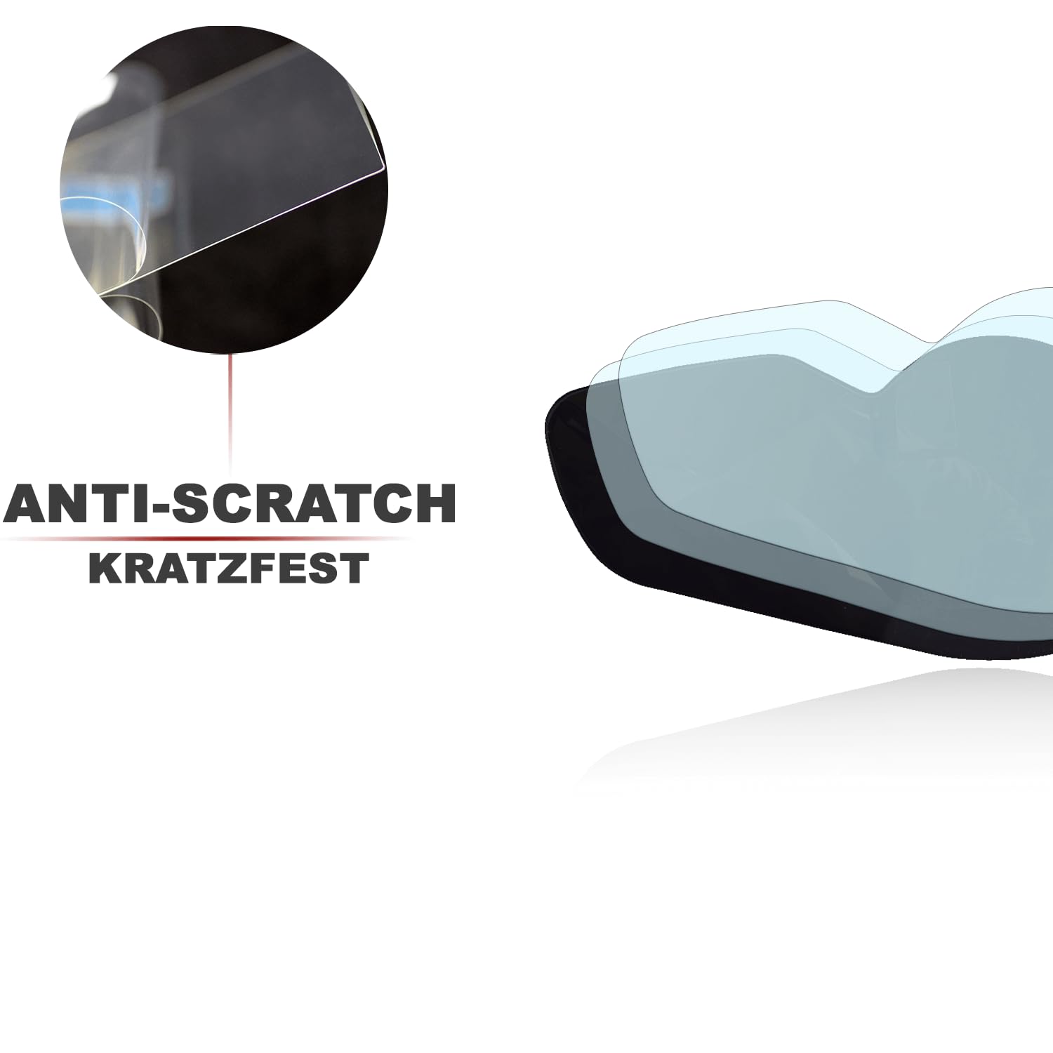 Lot De 2 Films De Protection Pour Compteur D'instruments De Moto