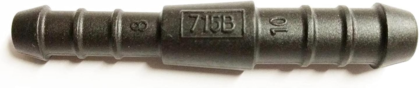 10Mm-8Mm Plastic Barbed Reducer Adapter Hose Connector Fuel Pipe Joiner Repair