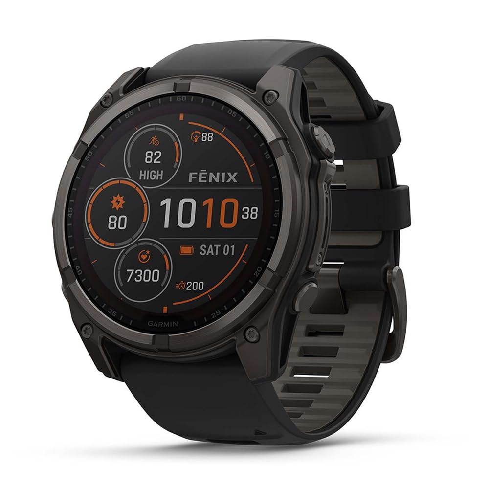 Amazon.com: Garmin 010-02906-10 Fenix 8 47 mm Solar Sapphire