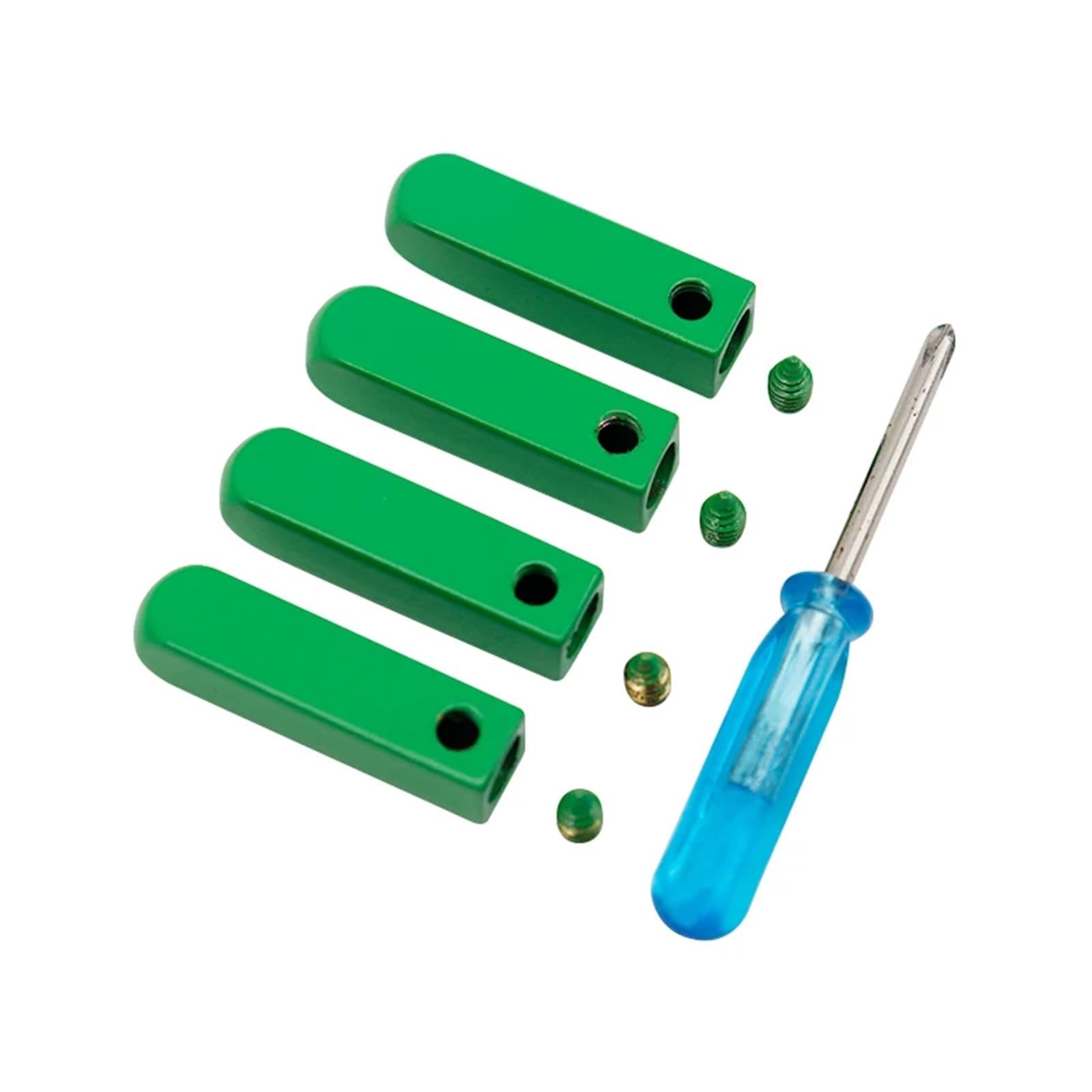 Lot de 8 embouts à visser pour lacets de chaussures en métal Couleurs arc-en-ciel
