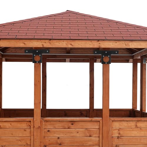 Équerres d'angle pour pergola support lourd de fixation bois extérieur - 7