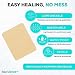 MedVance Silicone Foam Dressing - Waterproof Silicone Adhesive Foam Dressing - Easy Apply & Remove Wound Bandages - Dressings for Pressure Sores, & More - (4" x 5" Absorbent Bandage)