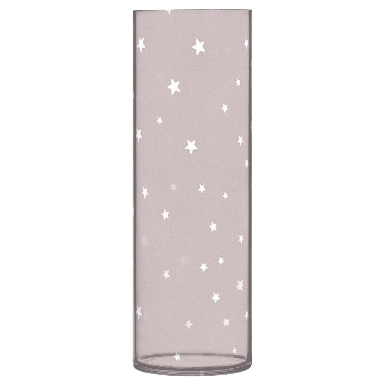 Vases cylindriques pour fleurs incassables, décoration transparente gris pêche pour étagère