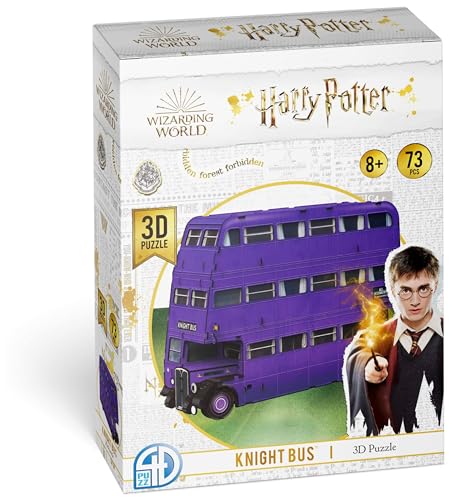 4D Build - PUZZLE 3D HARRY POTTER AUTOBÚS NOCTÁMBULO - Rompecabezas 3D Juego Construcción - 216 Piezas sin Pegamento - Puzzles para Adultos y Niños - 6068490 - Juguetes Niños 8 Años +