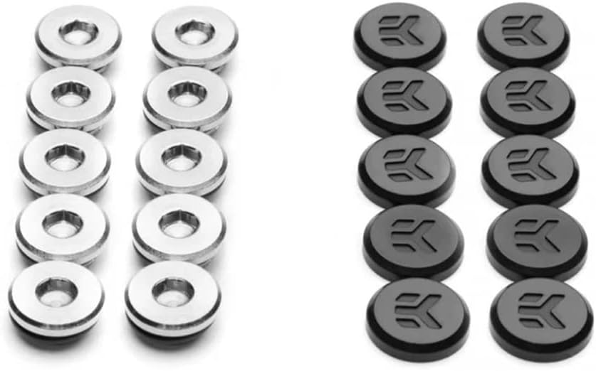 EK Water Blocks EKWB EK-Quantum Torque Plug w/Cover, Black, 10-Pack