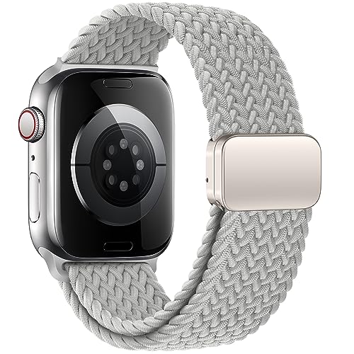 Image of Mazoft Braided Bands With Magnetic Clasp Compatible with Apple Watch Band 38mm 40mm 41mm 42mm 44mm 45mm 46mm 49mm;Nylon Sport Loop Strap for iWatch Ultra 3 & 2 Series 11 10 9 8 7 6 SE 5 4 3 Women Men