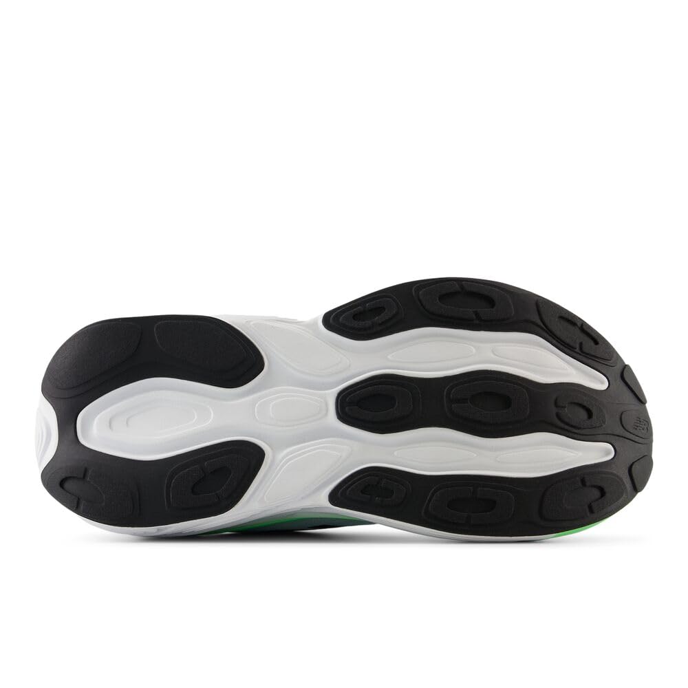 New Balance Men's Fresh Foam X More V5 Running Shoe, Ice Blue/Electric Jade/Black, 12