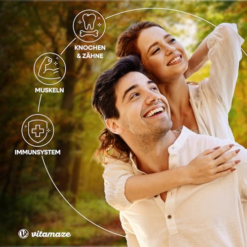 Vitamin D3 K2 5000 IE mit Vitamin K2 MK7 All Trans Form, 2+ Jahre Vorrat, 180 Tabletten Vitamin D ohne unnötige Zusatzstoffe, in Deutschland hergestellt 4