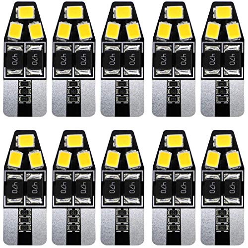 Exclusive Discount ๐ฅ 194 158 LED Light Bulb 6500K Xenon White DC12V 168 2825 W5W T10 Wedge CAN-Bus Error Free, Non-Polarity for Car Side Marker Lights Dome Map Door Courtesy License Plate -10 Pack Exclusive Discount ๐ฅ 194 158 LED Light Bulb 6500K Xenon White DC12V 168 2825 W5W T10 Wedge CAN-Bus Error Free, Non-Polarity for Car Side Marker Lights Dome Map Door Courtesy License Plate -10 Pack