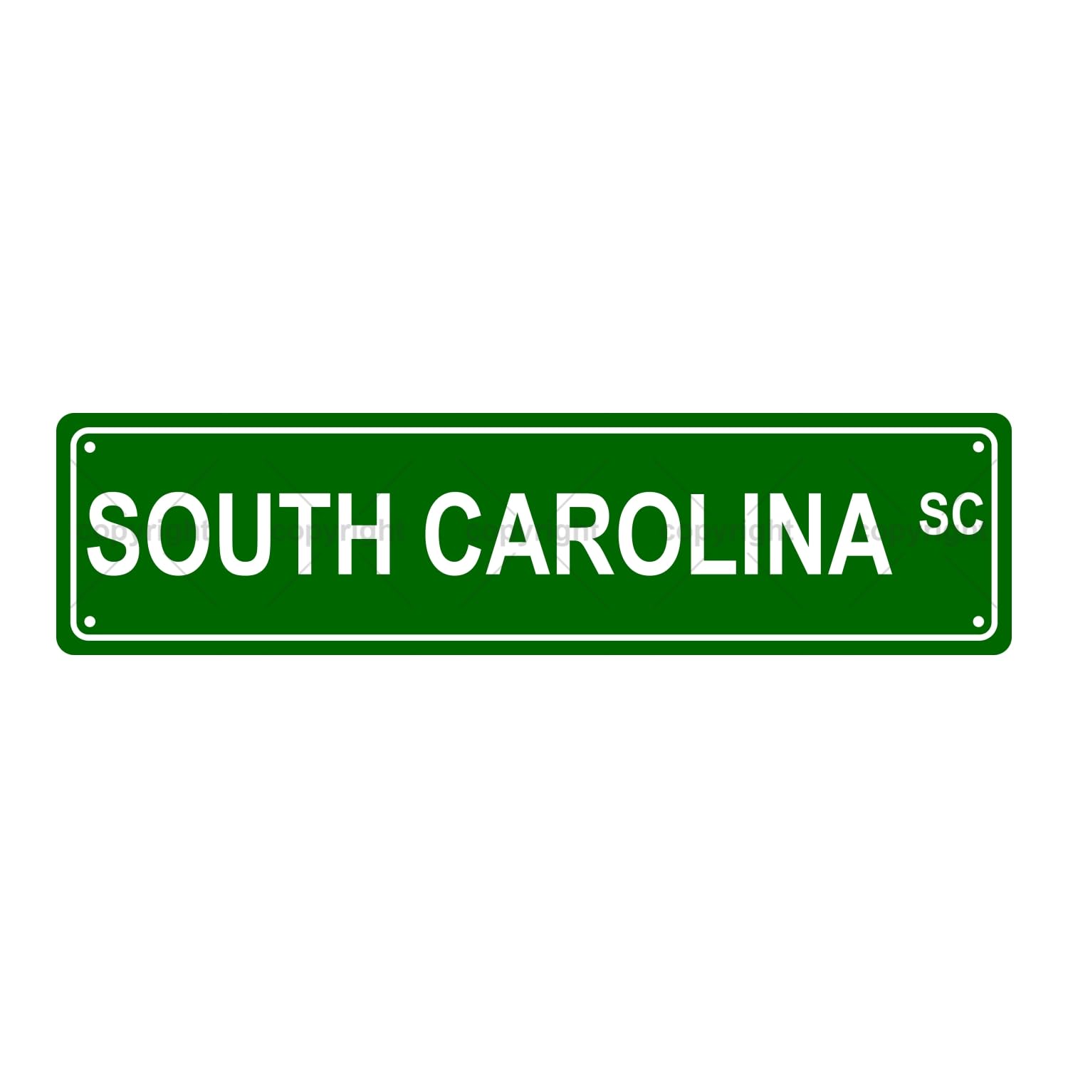 South Carolina Sc American States and Territories Metal Tin Street Sign Bar Cafe Garage Cave Home Room Wall Bathroom Farmhouse Garden Porch Patio Decor,4x16 Inch