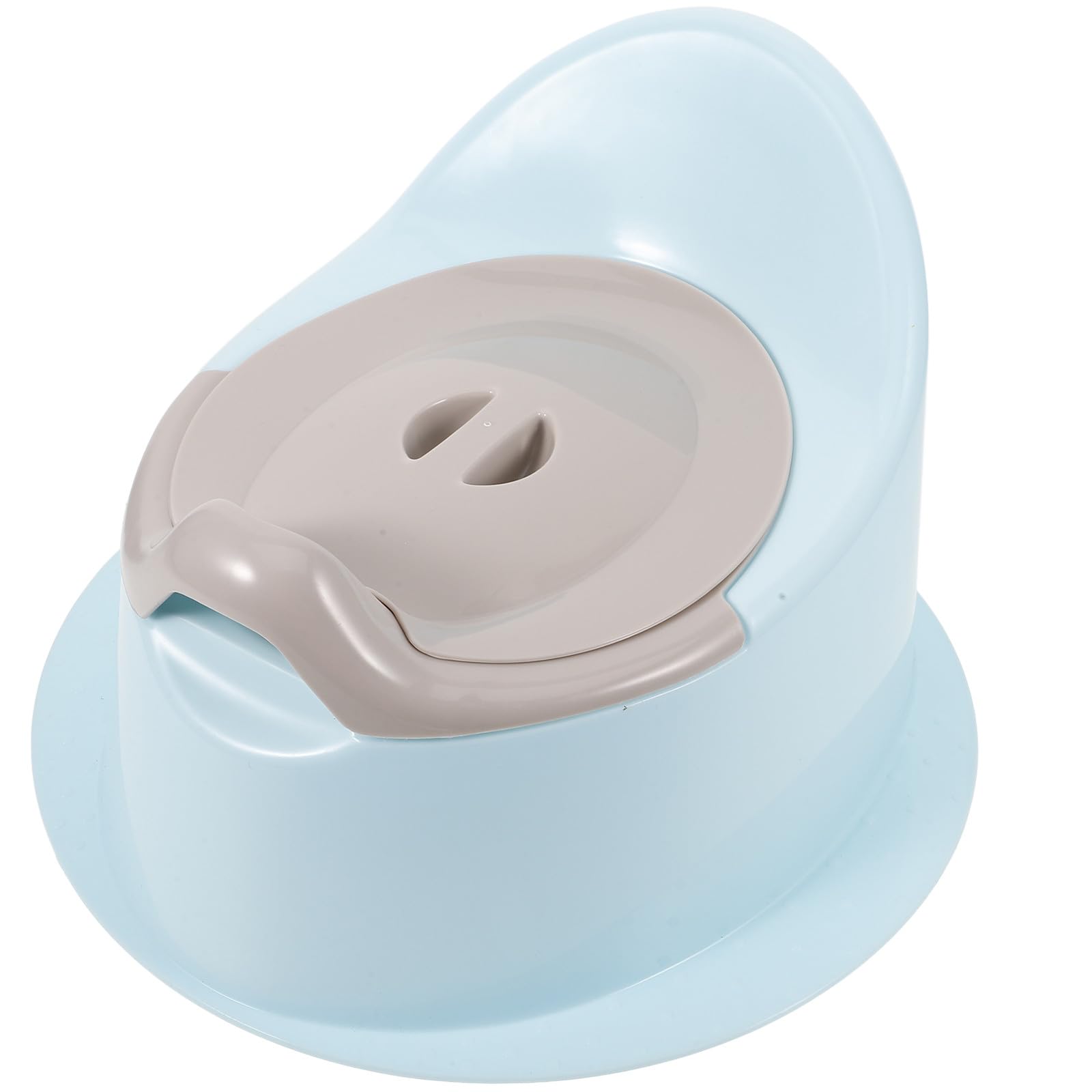 Orinal para Bebés Portátil Pequeño de Plástico Color Azul Claro, Asiento de Inodoro para Entrenamiento Infantil, Bacinilla Cómoda y Segura Niñas en Casa y Viajes