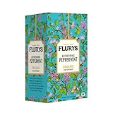 Flurys Organic Peppermint Tea | 100% Pure Herbal Tea | Caffeine-Free Mint Infusion for Digestion & Relaxation | 20 Tea Bags (30g)