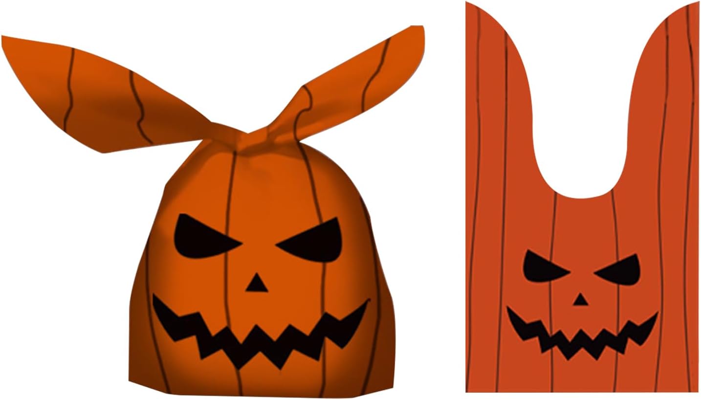 TAPIT 50PCS Halloween Treat Bags Halloween Party Candy Bags for Kids Halloween Trick or Treat Bucket Bag (B)