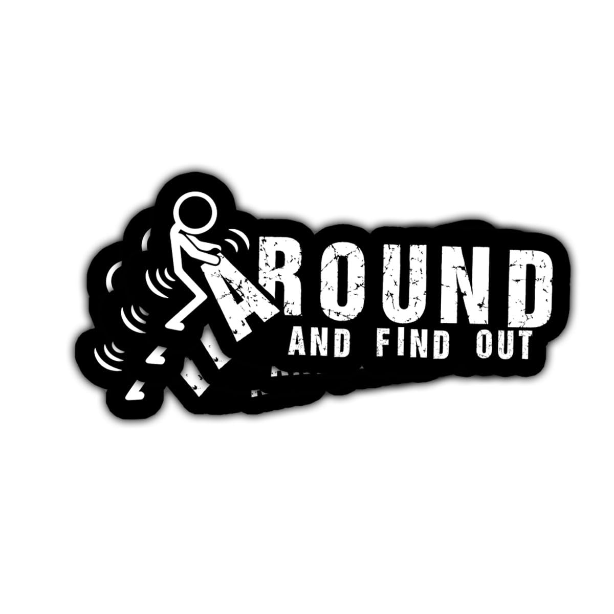 3 Pcs Fuck Around and Find Out Sticker, Around and Find Out Sign, Funny Saying Stickers for Adults Dark Humor, FAFO Sticker- Vinyl Sticker 3 Inches for Water Bottles Laptop Phone Car Window Helmet
