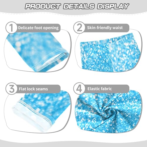 White Pink Glitter Girls Legging Toddler Kids Basic Full Length Pants Girls' Fashion Legging Pant, 4t to 10 Years3