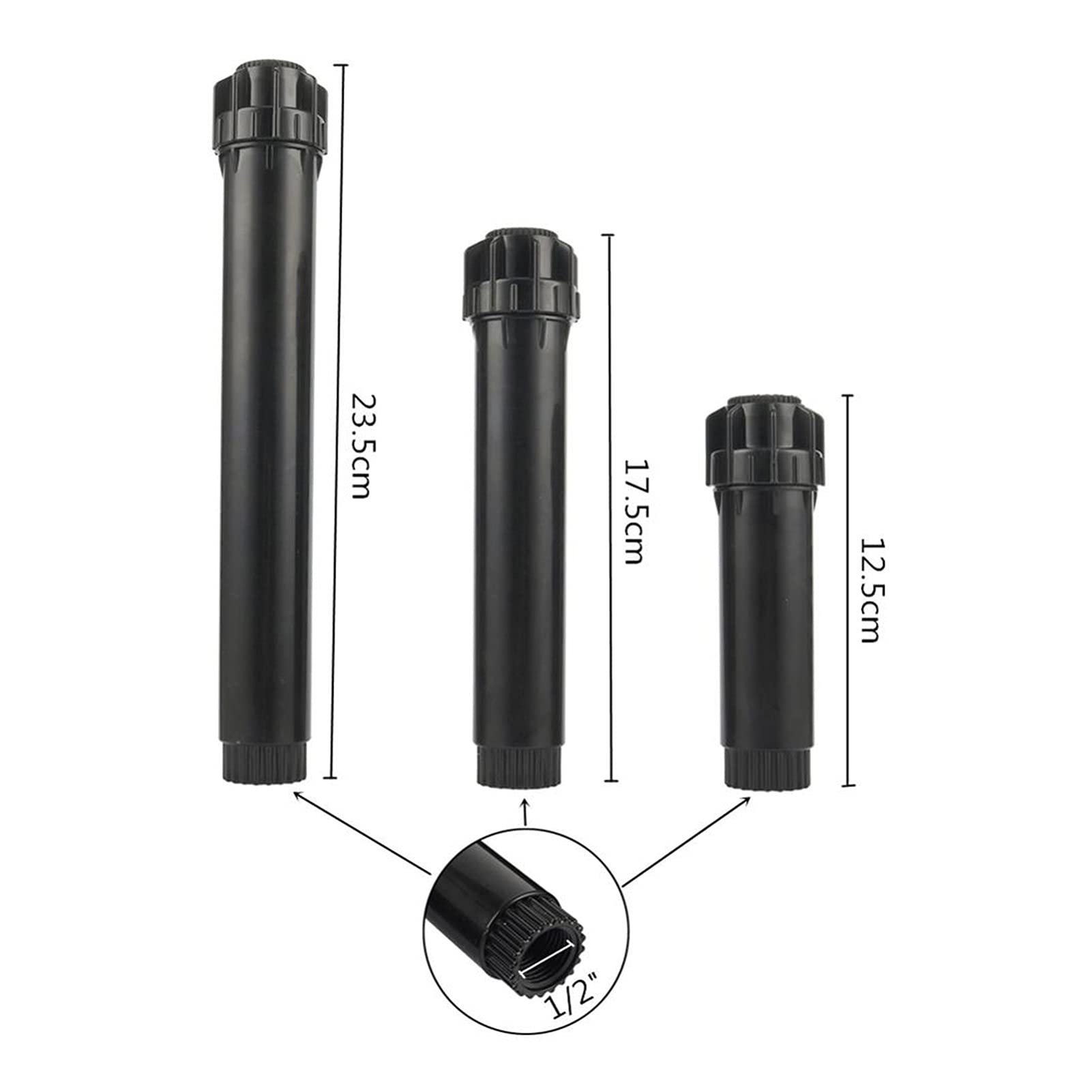 Irrigatore a goccia for irrigazione da giardinaggio, filettatura interna da 1/2", irrigatore ad angolo regolabile, 0°~360°, irrigatore a scomparsa, 10 pezzi di attrezzi for irrigazione agricola da gia