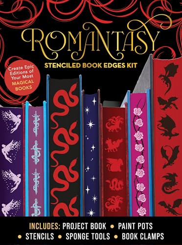 Compare Textbook Prices for Romantasy Stenciled Book Edges Kit: Create Epic Editions of Your Most Magical Books - Includes: Project Book, Paint Pots, Stencils, Sponge Tools, Book Clamps ISBN 9780785847786 by Editors of Chartwell Books