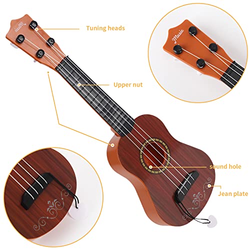 Guitare ukulélé 42 cm Soprano ukulélé Instrument de Musique Classique pour Guitare ukulélé avec 4 cordes réglables, mini… - Les Beatles, Paul McCartney, John Lennon, RIngo Starr, George Harrison Guitare ukulélé 42 cm Soprano ukulélé Instrument de Musique Classique pour Guitare ukulélé avec 4 cordes réglables, mini… – Image 4