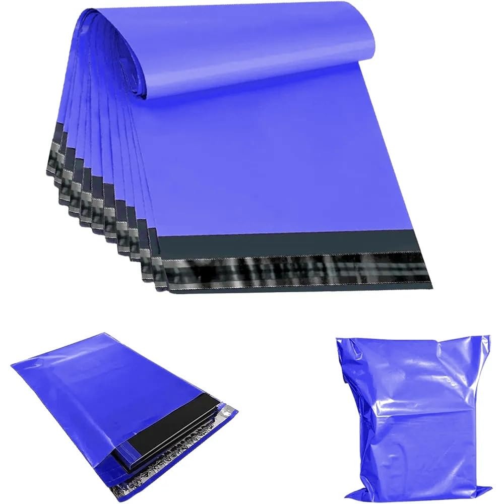 50 X AMD Nexus 12 X 16 Self-Seal Blue Mailing Bags, Tear Proof Postal Parcel Delivery Bags, Lightweight Flexible Envelopes