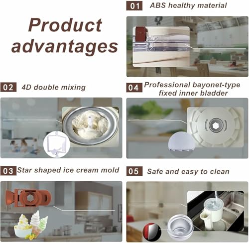 Machine fabricants de crème glacée maison 1L pour vos goûters