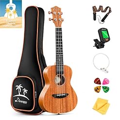 Donner Ukulélé Concert Débutant Ukulélé Kit 23 Pouces Enfant Adulte en Acajou avec Médiators Accordeur Sangle, Anglais… - Les Beatles, Paul McCartney, John Lennon, RIngo Starr, George Harrison