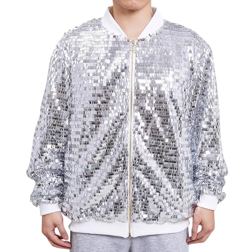 Chaqueta de lentejuelas hombre ligera y cómoda que no pica para fiestas