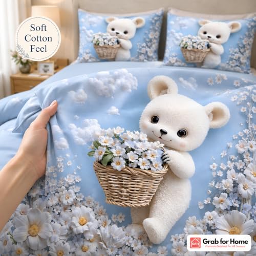 Image of 7D Digital Printed Kids Double Bedsheet Set with Bedsheet Tucker (Free)
