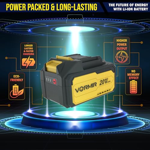 Image of iBELL VORMIR SMART POWER SERIES 18.5V 4.0Ah Li-ion Battery | High-Capacity Rechargeable Battery Pack | Compatible with All SPS Series Tools - VR LXV2B 18560