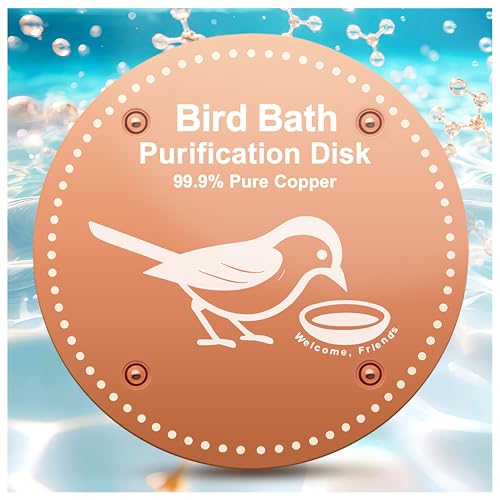 OICEME Bird Bath Purification Disk Pure Copper Outside...
