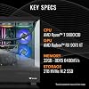Computadora de escritorio para gaming Thermaltake LCGS View 9897X-270 (AMD Ryzen™ 7 9800X3D, memoria RGB DDR5 de 32GB a 6400MT/s, AMD Radeon™ RX 9070 XT, 2TB NVMe M.2, WiFi, Windows 11) V27B-B850-97X-LCS 4