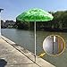 Parasol De Paille De Plage, De Jardin Hawaï De 1,6 M avec Insert Au Sol, en Paille De Raphia Vert Réglable en Hauteur