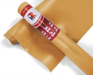 ORACAL 631 Gold Matte Permanent Removable Adhesive Vinyl Roll for Craft and Sign Cutters 12in x 10ft Roll