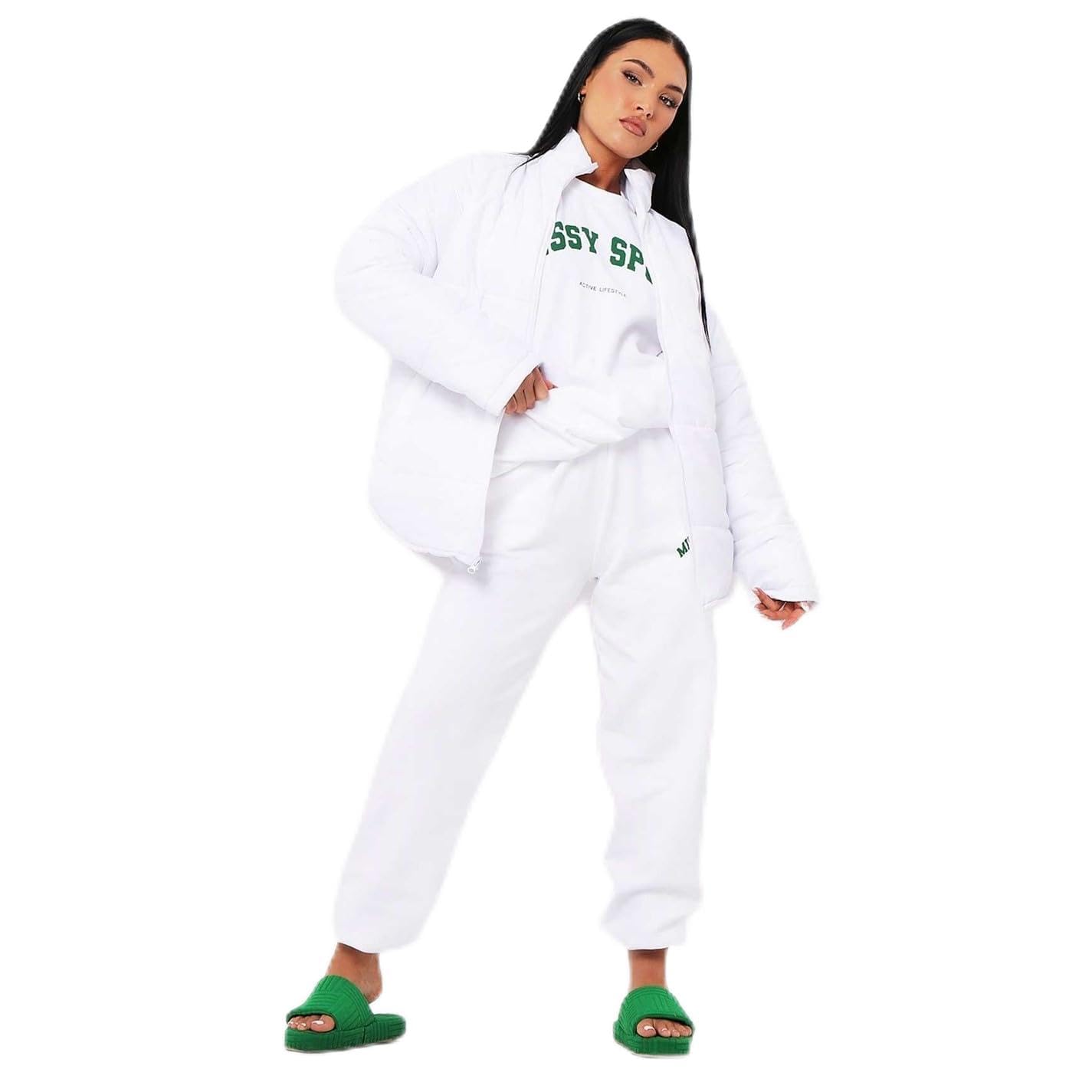 Missy Empire Women's White Puffer Coat 6