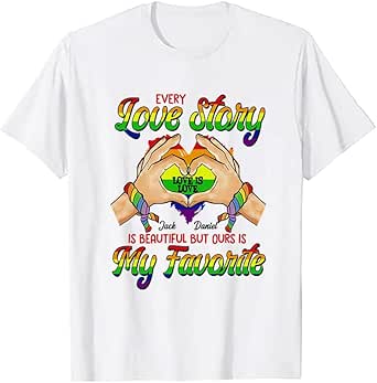 Birthday Gifts For Lgbt Couples LGBTQ Heart Print - Personalized