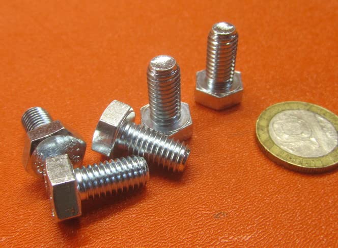 Class 8.8 Zinc Steel Bolts FT M8 x 1.25 mm x 16 mm Long 100 pcs