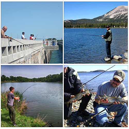 Angelrute Teleskop-Angelrute tragbar- 90% Kohlefaser, CNC-gefräster Rollensitz, komfortabler Eva-Griff, leichte… – Bild 8