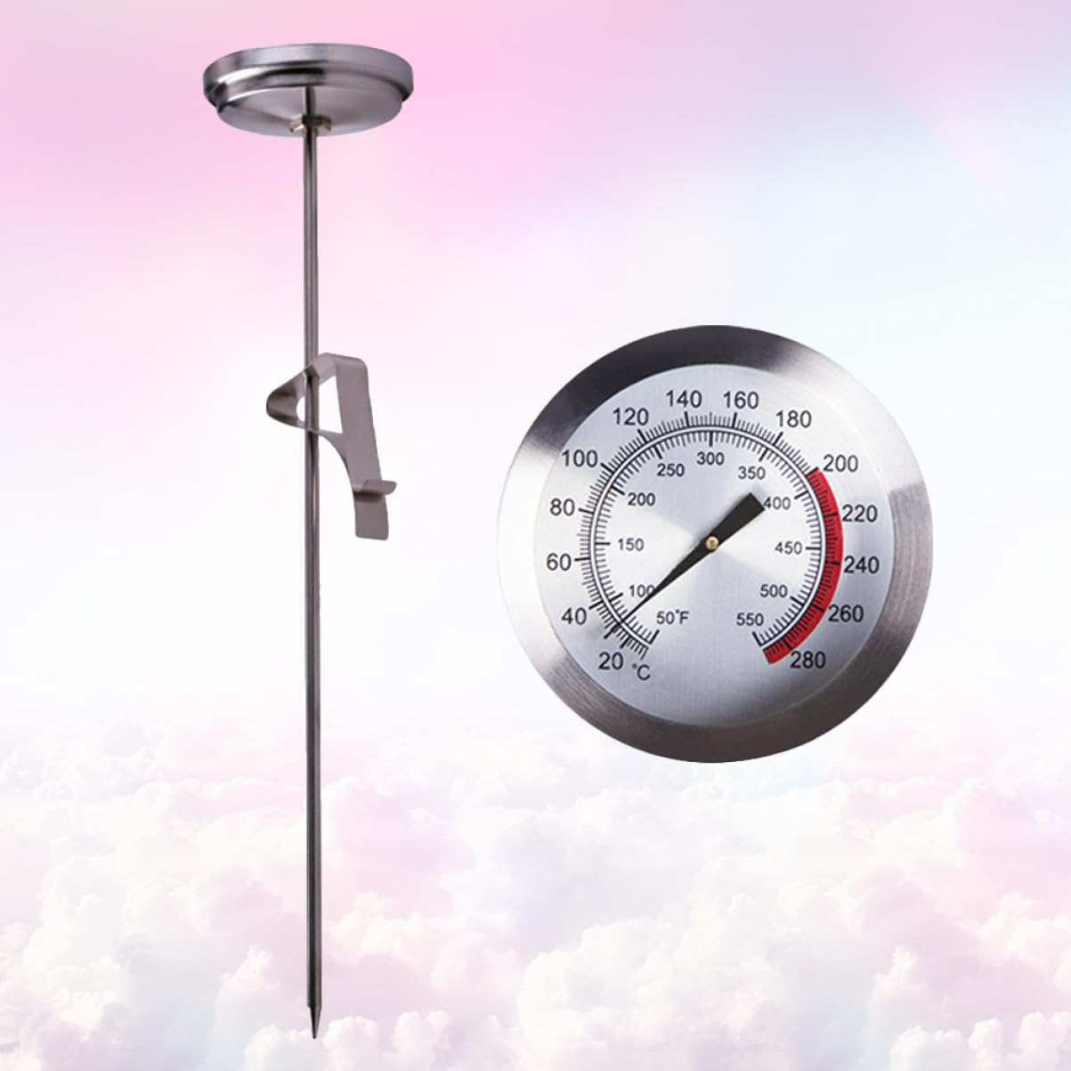 Cabilock 3 Piezas Termómetro Para Olla Frita Termómetro Para Freír Para Hornear Para Cocinar Lectura Instantánea Para Cocinar Carne Barbacoa Tallo Freír
