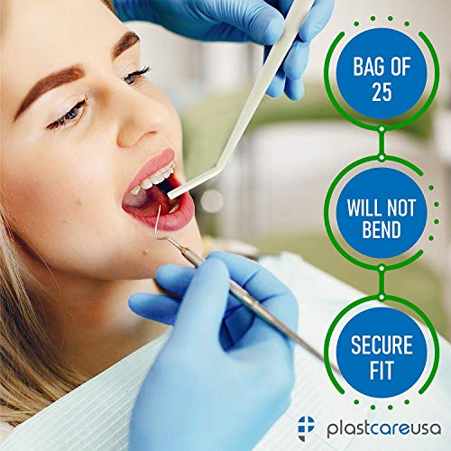 100 Dental Surgical Aspirator White Suction Tips, 1/8 Inch Diameter, 4 Bags Of 25 Tips #TOP4