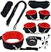 Bed Restraint Kit for Couples Under King Bed Spreader Bar and Cuff Set Adult Play Bondaged Restraints for Couple Sex Legs and Hands Cuff Sex Ties Up Women Restraints for Queen Size Bed Sweater
