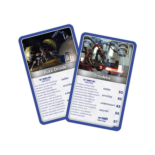 Top Trumps Star Wars Droids Kartenspiel für Kinder - Klassisches Lernkartenspiel für Fans von Star Wars - 2+ Spieler ab 6+ Jahre - Deutsch