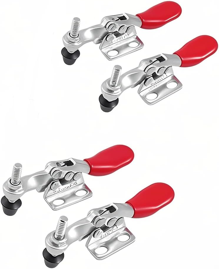 Heavy Duty Hold Down Toggle Clamp,882lbs Holding Capacity, Quick Release Large Horizontal Toggle Clamp, Woodworking Drill Press Welding Clamps 220WH